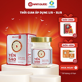 Yến sào Nam Dược cao cấp tổ yến chưng không đường 70ml bồi bổ sức khỏe, dùng được cho người giảm cân, ăn kiêng, béo phì.