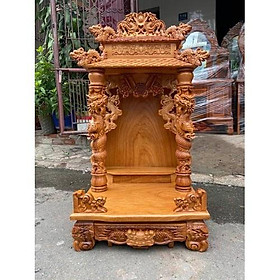 Mua Bàn thờ thần tài mái ngói Vip  bàn thờ gỗ cao cấp   bàn thờ mái nhà gỗ gõ
