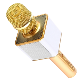 Mua Micro karaoke không dây bluetooth kiêm loa nghe nhạc  3 trong 1 PF72 Gold - Hàng Nhập Khẩu