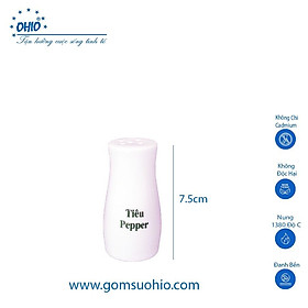 Mua Lọ Gắt Tiêu Sứ Trắng OHIO