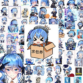 Ảnh Sticker Hoshimachi Suisei 30-60 cái ép lụa khác nhau/Hình dán vtuber Hololive Hoshimachi Suisei