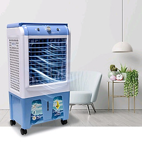 Quạt điều hoà hơi nước 45 lít Lulusy 45A + tặng 2 đá khô có bánh xe, bền bỉ, tiết kiệm điện, dễ dàng vệ sinh, hàng nhập khẩu