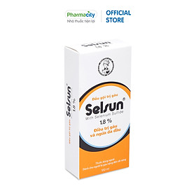 Dầu gội hỗ trợ điều trị gàu, hết ngứa da đầu Selsun 1.8% (100ml)