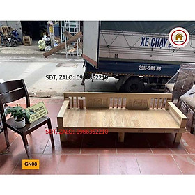 Mua Ảnh thực tế giường gấp thành ghế sofa gỗ sồi Nga GN08