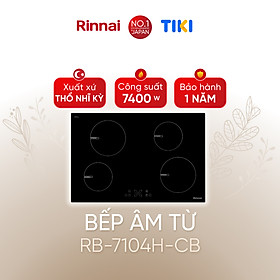 Bếp từ Rinnai RB-7104H-CB mặt kính Schott 7400W - Hàng chính hãng.