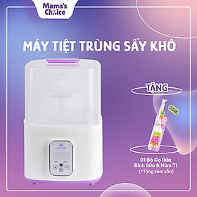 Máy Tiệt Trùng Bình Sữa Mama’s Choice 5in1 Tích Hợp Chức Năng Sấy Khô Phụ Kiện và Hâm Sữa Cho Bé, BH Chính Hãng 12 Tháng