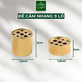 Mua Đế Cắm Nhang Thảo Mộc Bằng Đồng Nguyên Chất Nhiều Kích Thước Đặt Trong Bát Hương Trang Trí Nhà Bàn Thờ Thiền