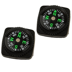 2Pcs Mini Bracelet Paracord Compass Wristband Navigation Watch Band Attachment for Emergency Survival Kits for Women Men Kids