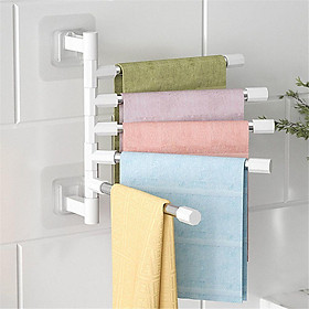 Mua Giá treo khăn bằng thép không gỉ xoay 180 độ tiện dụng cho nhà tắm/ nhà bếp
