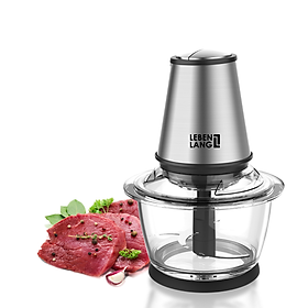Máy xay thịt đa năng lebenlang cối thủy tinh, công suất 400w, dung tích 1200ml, model lbuf1920 - hàng chính hãng