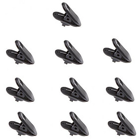3-4pack 10 Pieces Lavalier Mic Earphone Headset tidy line Cable collar clip