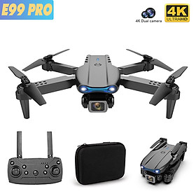 Flycam giá rẻ E99 Pro camera kép, cảm biến tránh chướng ngại vật chống va chạm máy bay điều khiển từ xa 4 cánh - thời gian bay 20 phút - hàng chính hãng