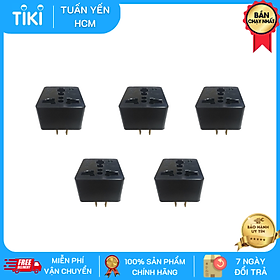 Mua Bộ 5 Ổ cắm nối đa năng chân cắm dẹp LIOA