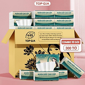 Mua Khăn giấy rút Sắc Việt gói lớn thùng 20 gói 300 tờ 4 lớp siêu dai và an toàn cho da