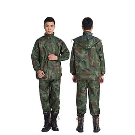 bộ áo quần mưa lính vải dù 2 lớp 3 chức năng chống thấm nước cao cấp