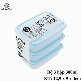 Mua Hộp đựng thực phẩm tủ lạnh  dùng được trong lò vi sóng nắp nhựa dẻo Fitin Pack màu xanh mint hàng nội địa Nhật Bản AD20