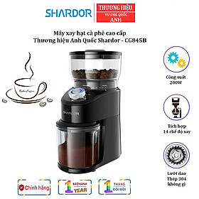 Máy xay hạt cà phê cao cấp nhãn hiệu Shardor CG845B Công suất: 200W Tích hợp 14 chế độ xay hạt cà phê - HÀNG CHÍNH HÃNG