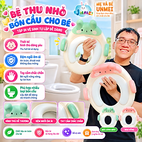 Bệ lót, Bệ thu nhỏ bồn cầu có tay vịn cho bé đi vệ sinh dễ dàng - Nhựa PVC Cao Cấp Hàng Đẹp, Chắn Chắn Dành Cho Bé Trên 1 Tuổi