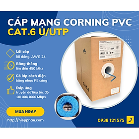 Mua Thùng cáp mạng CAT 6 UTP PVC  305m  24AWG Corning - Hàng nhập khẩu