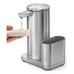 Mua Bình chiết xà phòng cảm ứng kèm caddy để giẻ giửa bát inox mờ Simplehuman