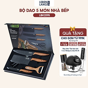 Bộ dao 5 món lebenlang lbk2395 - hàng chính hãng
