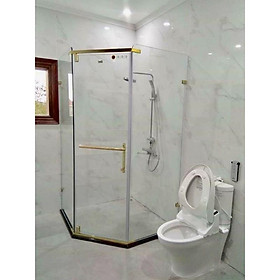 Mua Bộ phòng tắm mở xoay 135 độ thế hệ mới mạ vàng PVD