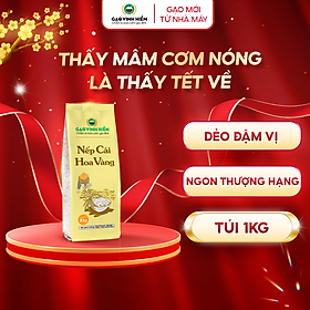 Nếp Cái Hoa Vàng Vinh Hiển Túi 1KG - Dẻo nhiều, thơm ngon