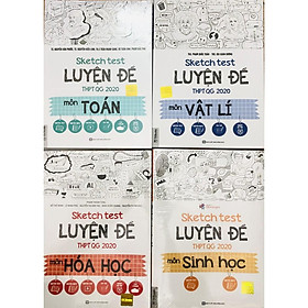 Sách - Combo Sketch Test Luyện Đề THPTQG 2020 Môn Toán + Vật Lí + Hóa Học + Sinh Học