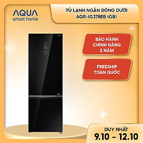 Mua  Freeship toàn quốc - Bảo hành chính hãng 2 năm  Tủ lạnh ngăn đông dưới Aqua 324 Lít AQR-IG378EB(GB)