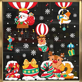 Mua Decal Dán Kính Trang Trí Noel Hít Tĩnh Điện ( ko cần keo ) DECAL GHÉP AMJ045+044