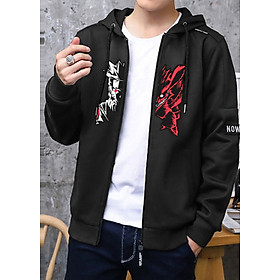Combo Naruto áo khoác hoodie và bao tay