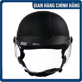 Mu bao hiêm 12 Asia MT-128K co kinh - Hàng chính hãng - Bảo hành 12 tháng - Đen mờ