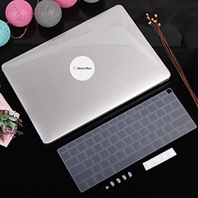 Mua Combo Case  Ốp + Phủ phím Mácbook Trong suốt ( Tặng Nút Chống Bụi + chống gãy dây sạc )