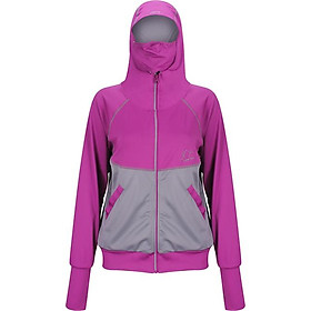 Áo khoác nữ 4 trong 1 chống nắng UPF50+ tím xám Zigzag JAC00103 size