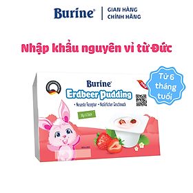 Pudding Ăn Dặm Burine Vị Dâu Dành Cho Bé Từ 6 Tháng Tuổi, Giúp Cung Cấp Vitamin, Dưỡng Chất, Bổ Sung Năng Lượng