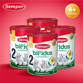 Combo 4 Sữa bột công thức Semper Bifidus số 2 400g/hộp