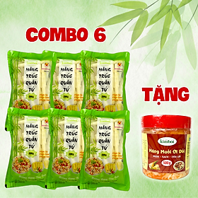 COMBO 6 gói Măng Trúc Quân Tử Kim Bôi 200g - TẶNG 1 lọ Măng muối ớt dổi Kim Bôi 500g - Đặc sản Tây Bắc Việt Nam