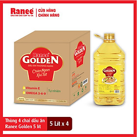 Thùng dầu ăn Ranee Golden 5 lít 5 lít chai x 4 chai