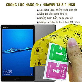 Dán cường lực dẻo nano 9H+ dành cho  Huawei Mediapad T3 8.0 inch