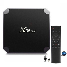 Mua Android tivi box x96 mini mới có điều khiển cử chỉ và giọng nói tiếng việt Ram 2G Rom 16G cài sẵn các ứng dụng giải trí
