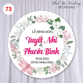 Bảng Backdrop trang trí đám cưới MS 73