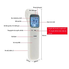 Máy Nhiệt Kế Đo Trán Hồng Ngoại Điện Tử Infrared Thermometer CK - T1502