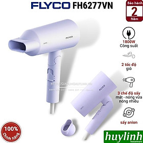 Máy sấy tóc 2 chiều, tạo ion âm (anion) Flyco FH6277VN - Công suất 1800W - Hàng chính hãng Việt Nam