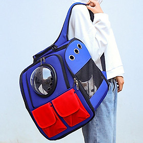 Pet Cat Carrier Backpack Ventilated Breathable Capsule Shoulder Bag Mesh