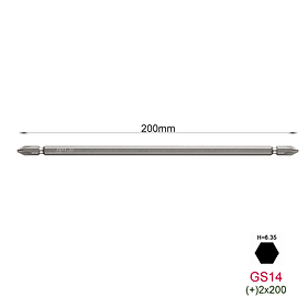 Mua Mũi vặn vít 2 đầu GS14 chuôi lục giác H = 6 35mm Vessel (Nhật Bản)