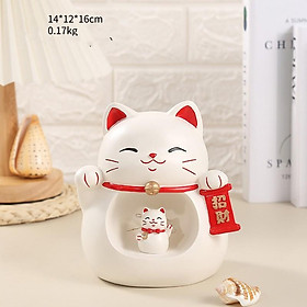 Mua Mèo May Mắn Tài Lộc Để Bàn Trang Trí Phòng Khách Có Đèn Led