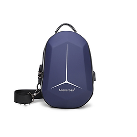 Túi đeo chéo nam tích hợp khóa chống trộm chống nước cao cấp phong cách mới - Màu xanh