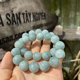 Vòng cẩm thạch xanh lam 14ly NHASAN Sắc xanh may mắn, sức khỏe dồi dào
