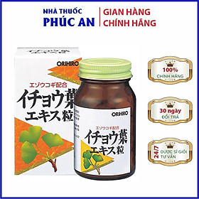 Viên uống bổ não, hổ trợ phòng ngừa tai biến, đột quỵ Ginkgo Biloba Orihiro Nhật Bản 240 viên