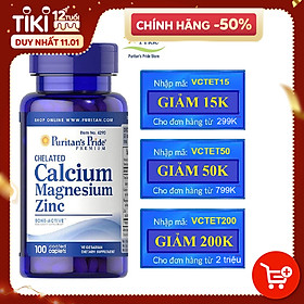 Thực phẩm chức năng bảo vệ sức khỏe Chelated Calcium Magnesium Zinc...